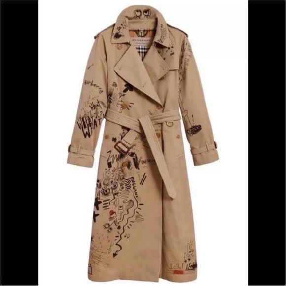 Burberry Jackets & Blazers - Burberry Kris Wu Grafitti coat usa 2 can fit small as well